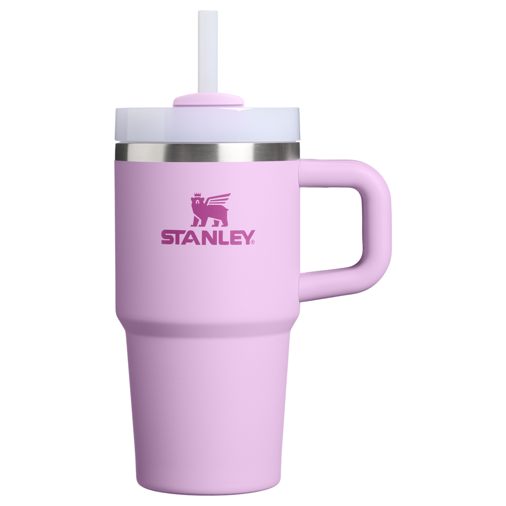 Splash-Resistant FlowState The Quencher H2.O Flowstate Tumbler | Stanley Create D274S - 40oz Large Capacity Car-Cup Friendly Quencher - Soft Orchid