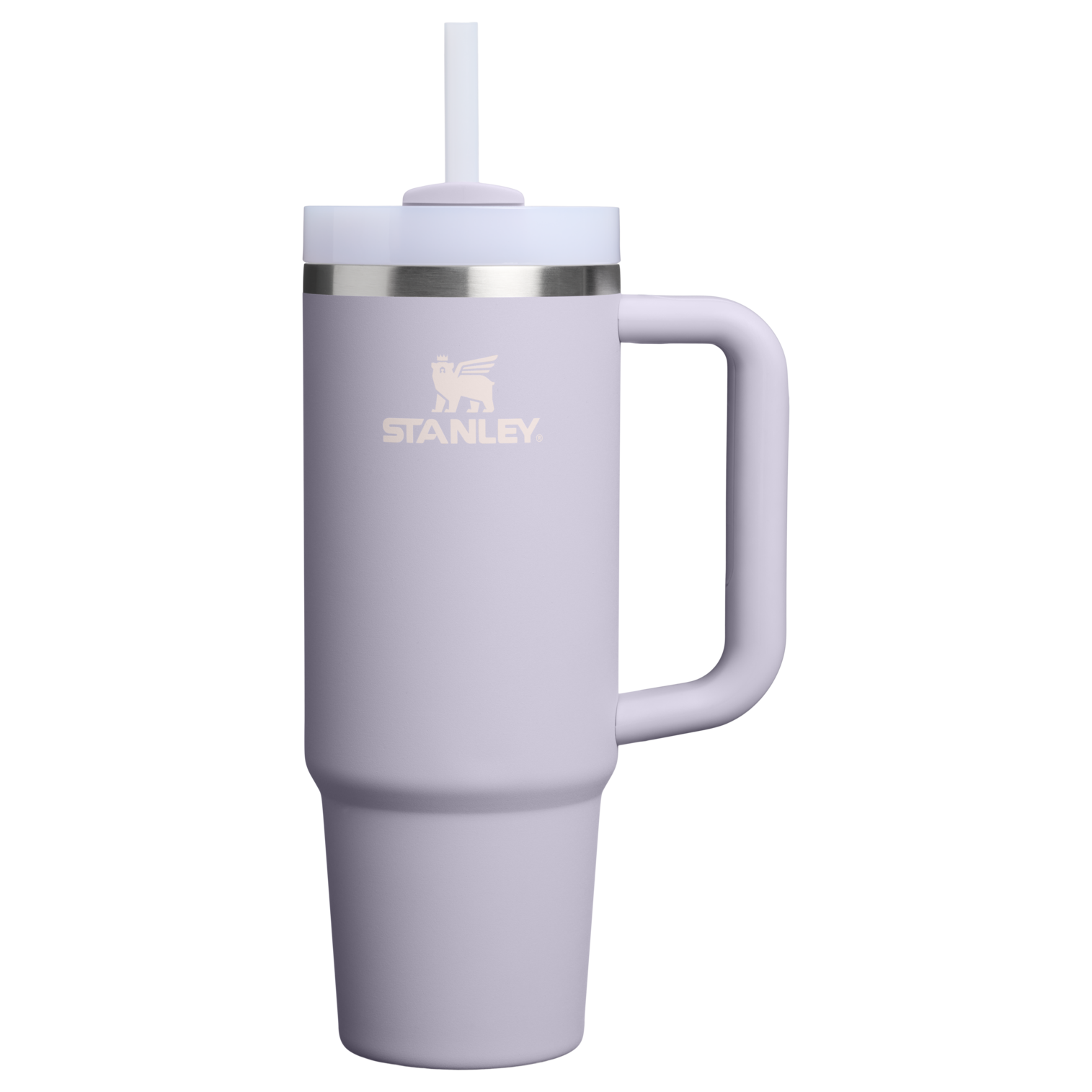Splash-Resistant FlowState The Quencher H2.0 Flowstate Tumbler D051L - Double-Wall Vacuum Insulated Travel Tumbler with Straw - Purple Dust