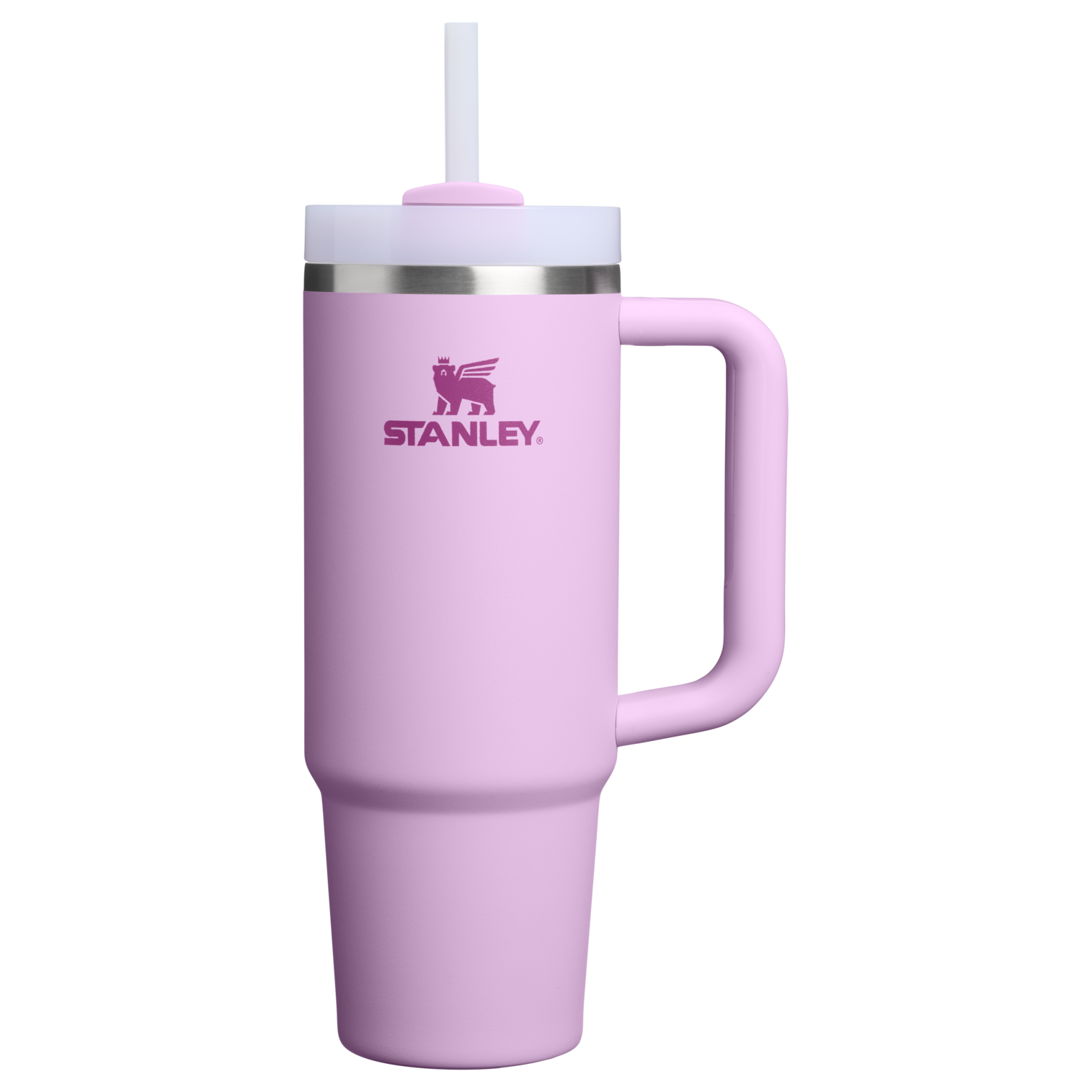 Splash-Resistant FlowState The Quencher H2.0 Flowstate Tumbler D051L - Double-Wall Vacuum Insulated Travel Tumbler with Straw - Soft Orchid