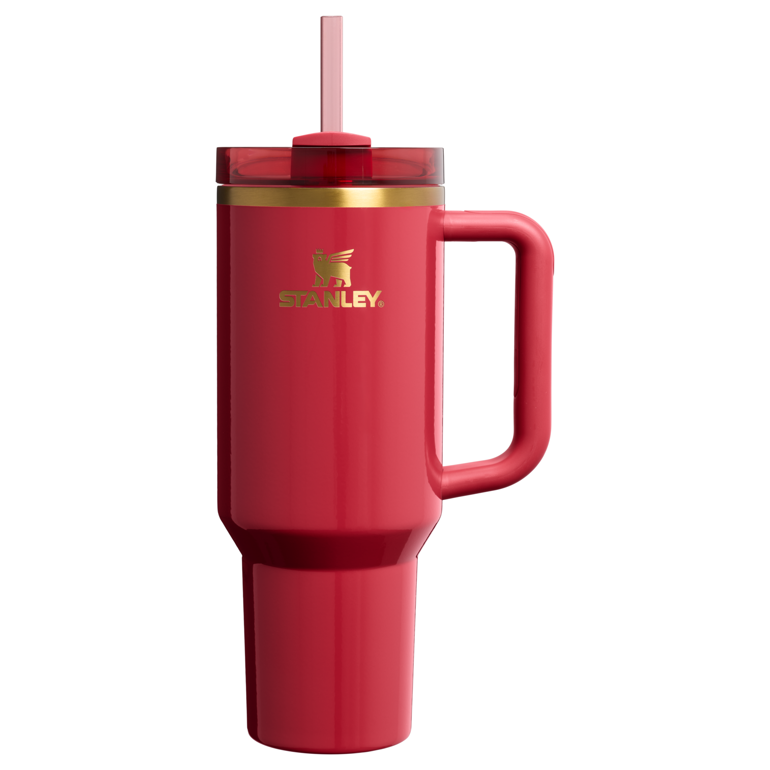 Insulated Travel The Cheers & Cheer Quencher H2.0 Flowstate Tumbler D188Q - 40oz Large Capacity Car-Cup Friendly Quencher - Holly Berry Gloss