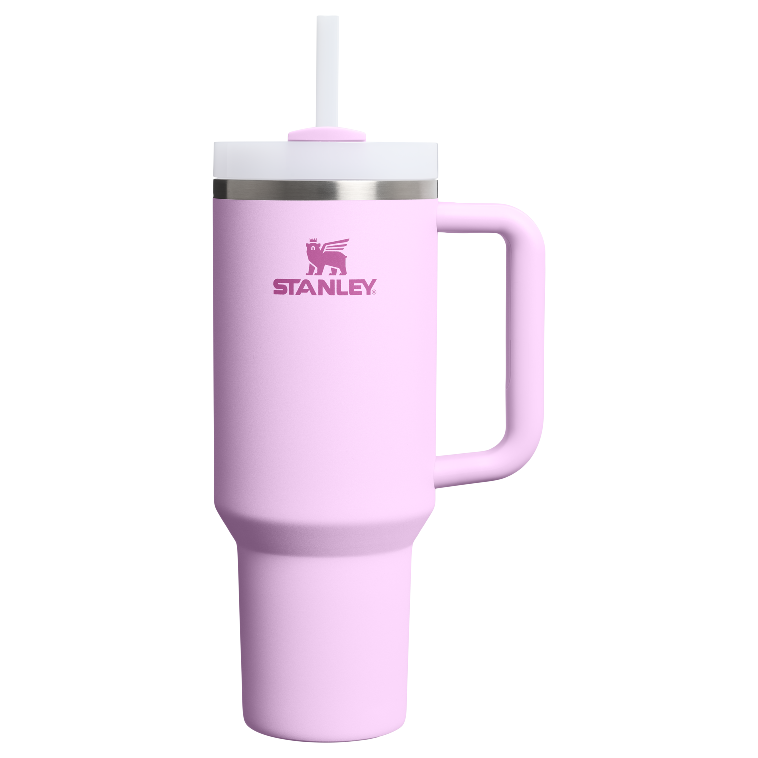 Double-Wall Vacuum The Quencher H2.0 Flowstate Tumbler  | Stanley Create D332L - Premium Stainless Steel Straw Cup for All-Day Hydration - Soft Orchid