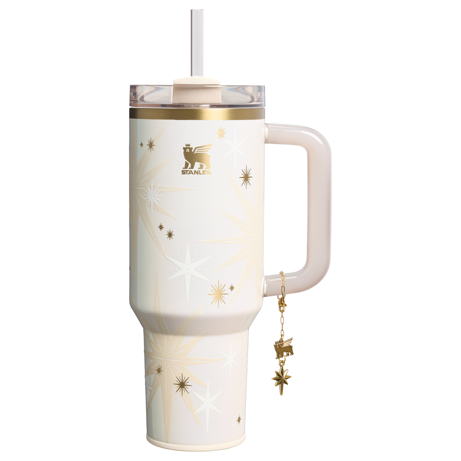 Insulated Travel The Quencher Luxe H2.0 Flowstate Tumbler D368A - 40oz Large Capacity Car-Cup Friendly Quencher - Starlight Shimmer