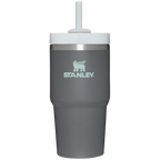 Insulated Travel The Quencher H2.0 Flowstate Tumbler D030T - Premium Stainless Steel Straw Cup for All-Day Hydration - Charcoal
