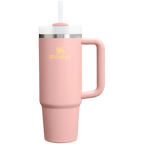 Double-Wall Vacuum The Quencher H2.0 Flowstate Tumbler | Stanley Create D331C - FlowState 3-Position Lid Insulated Travel Mug - Peach Rose