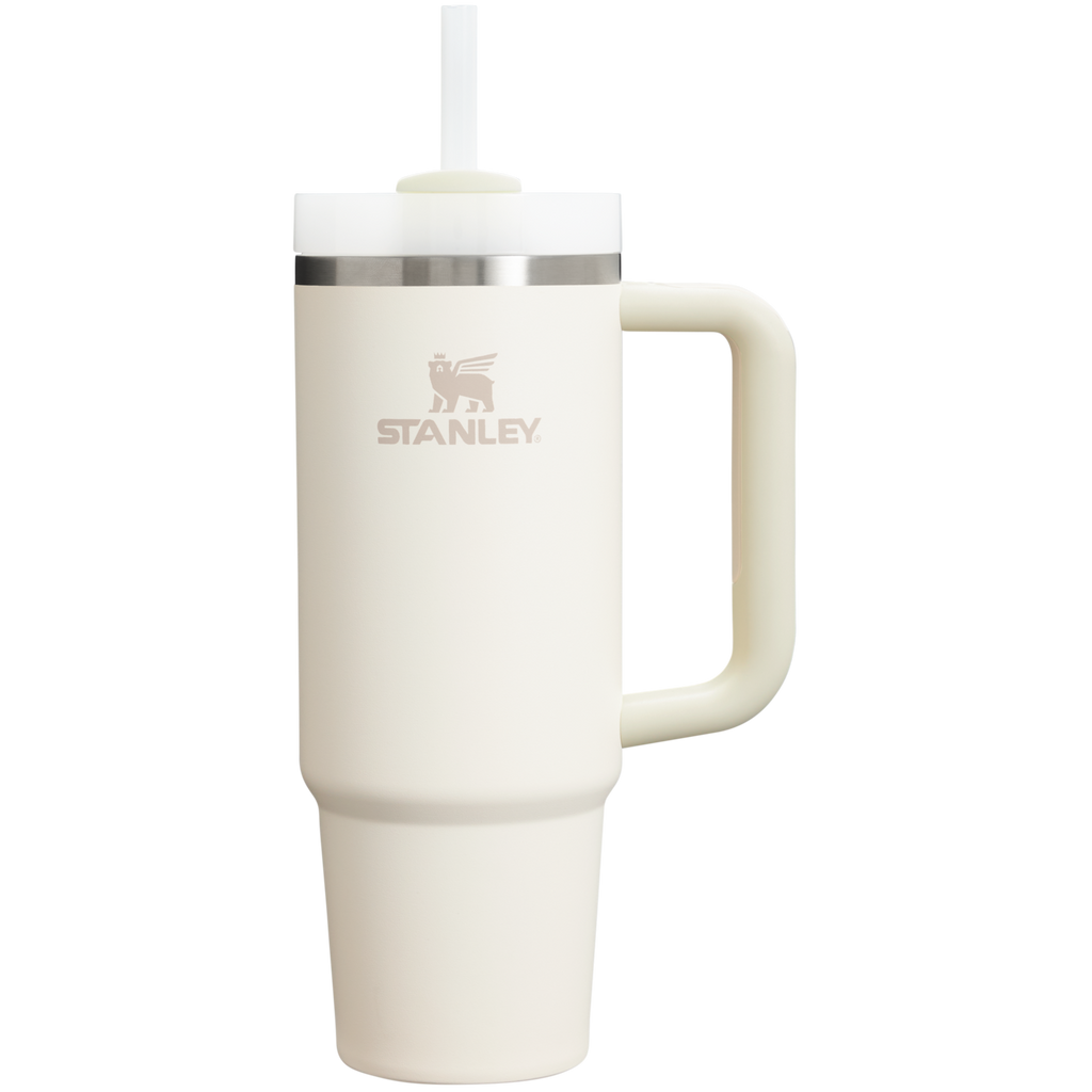 Double-Wall Vacuum The Quencher H2.0 Flowstate Tumbler | Stanley Create D331C - FlowState 3-Position Lid Insulated Travel Mug - Cream 2.0