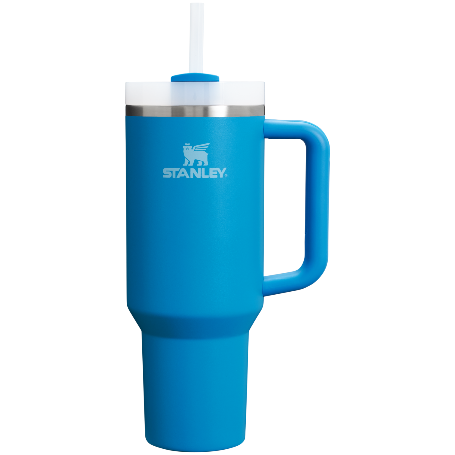 Large Capacity The Quencher H2.0 Flowstate Tumbler D050X - Double-Wall Vacuum Insulated Travel Tumbler with Straw - Azure