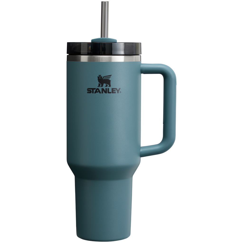 Splash-Resistant FlowState The Quencher H2.0 Flowstate Tumbler D051L - Double-Wall Vacuum Insulated Travel Tumbler with Straw Detail