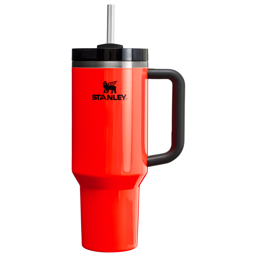 Splash-Resistant FlowState The Quencher H2.0 Flowstate Tumbler D051L - Double-Wall Vacuum Insulated Travel Tumbler with Straw Detail