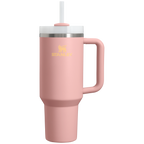 Large Capacity The Quencher H2.0 Flowstate Tumbler D050X - Double-Wall Vacuum Insulated Travel Tumbler with Straw - Peach Rose