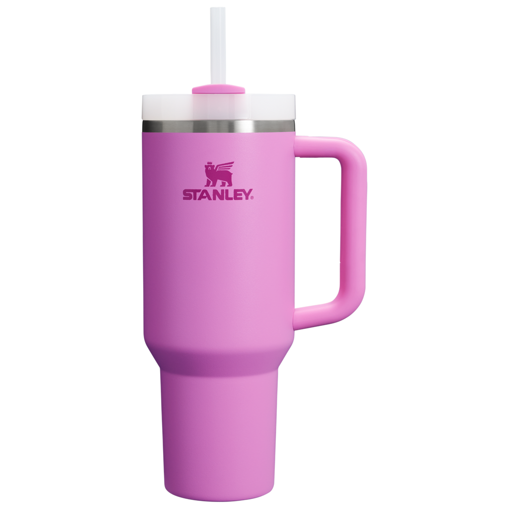 Large Capacity The Quencher H2.0 Flowstate Tumbler D050X - Double-Wall Vacuum Insulated Travel Tumbler with Straw - Peony