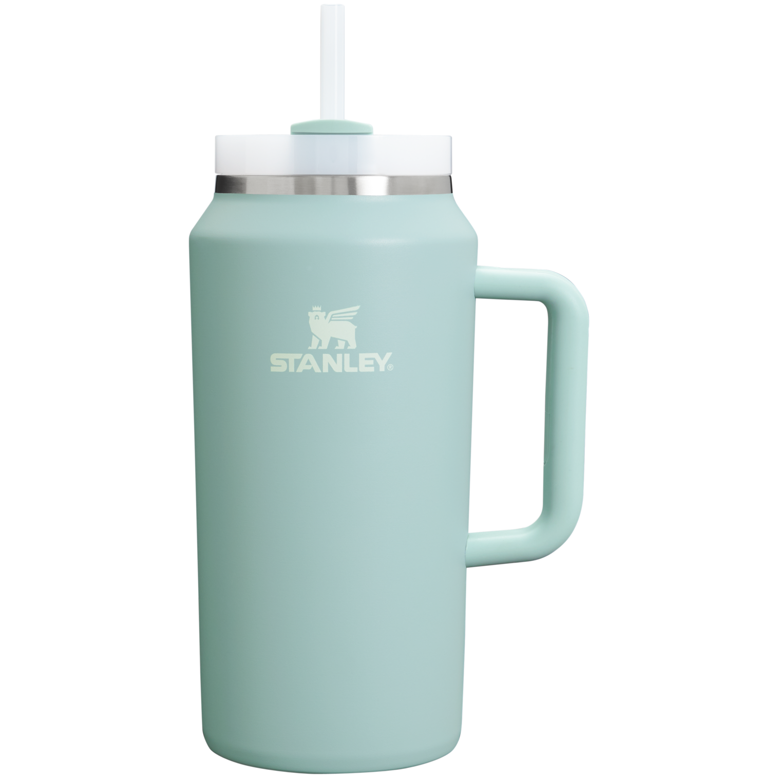 Car-Cup Friendly The Quencher H2.0 Flowstate Tumbler D033Q - Double-Wall Vacuum Insulated Travel Tumbler with Straw - Seafoam