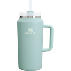Splash-Resistant FlowState The Quencher H2.0 Flowstate Tumbler D365U - Double-Wall Vacuum Insulated Travel Tumbler with Straw - Seafoam