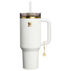 Double-Wall Vacuum The Quencher Luxe H2.0 Flowstate Tumbler D170A - Premium Stainless Steel Straw Cup for All-Day Hydration - Pale Stone Snakeskin