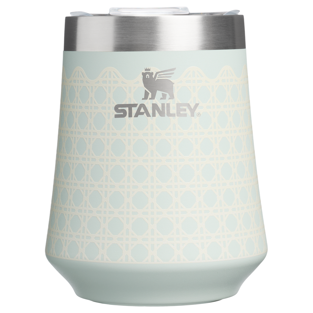 Vacuum Insulated Wine The Reserve Wine Tumbler D352C - Elegant Stemless Vacuum Insulated Wine Tumbler - Mist Rattan