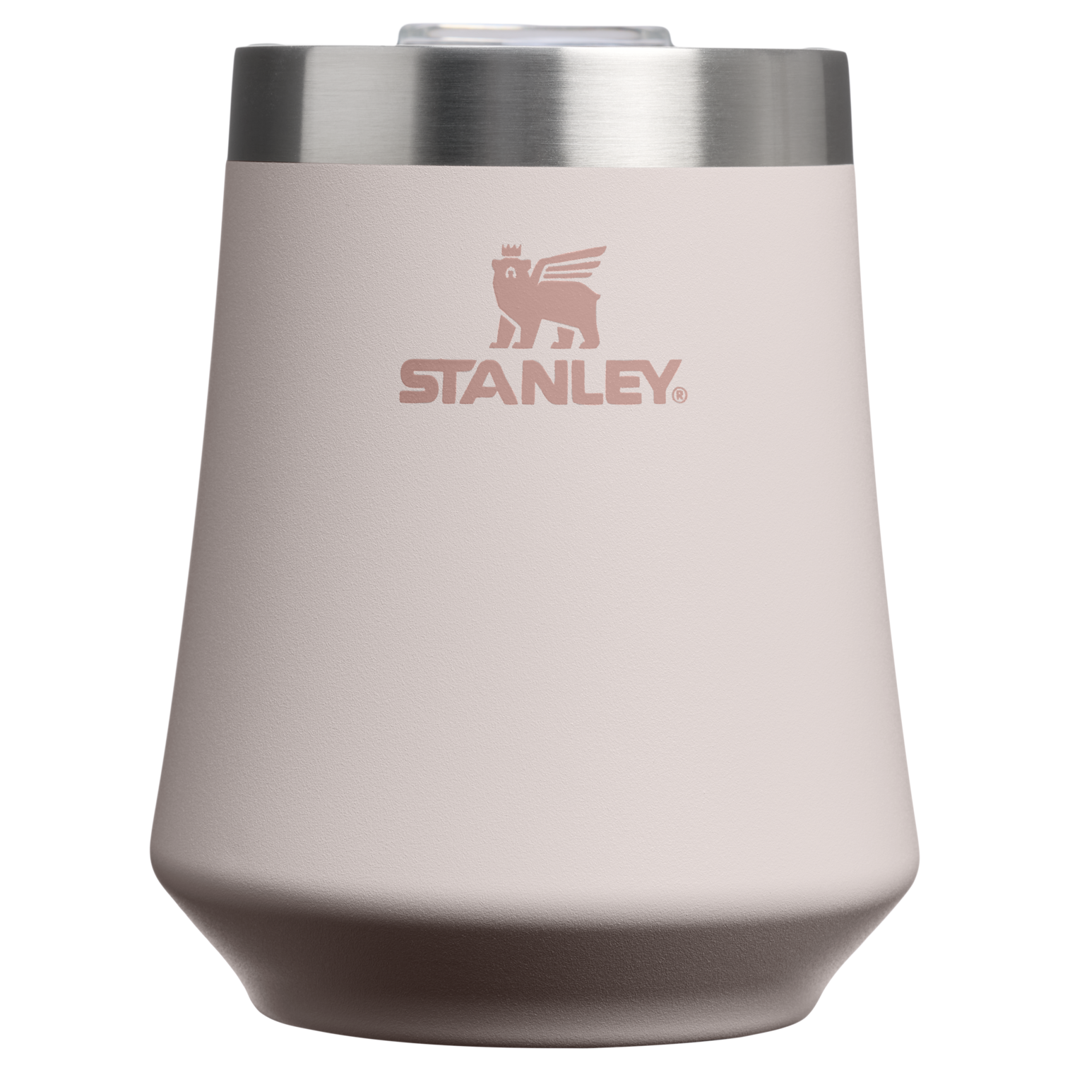 Premium Matte The Reserve Wine Tumbler D125V - Premium Insulated Egg-Shaped Wine Glass for Outdoors - Rose Quartz