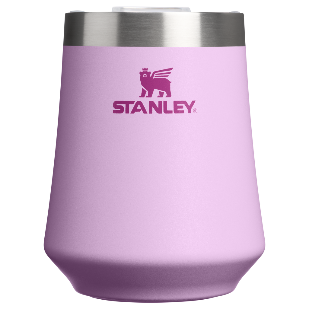 Premium Matte The Reserve Wine Tumbler D125V - Premium Insulated Egg-Shaped Wine Glass for Outdoors - Soft Orchid