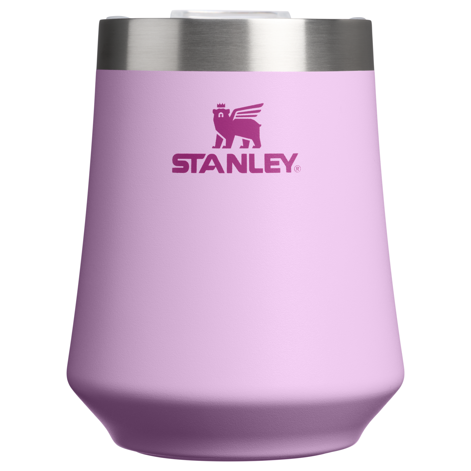 Premium Matte The Reserve Wine Tumbler D125V - Premium Insulated Egg-Shaped Wine Glass for Outdoors - Soft Orchid