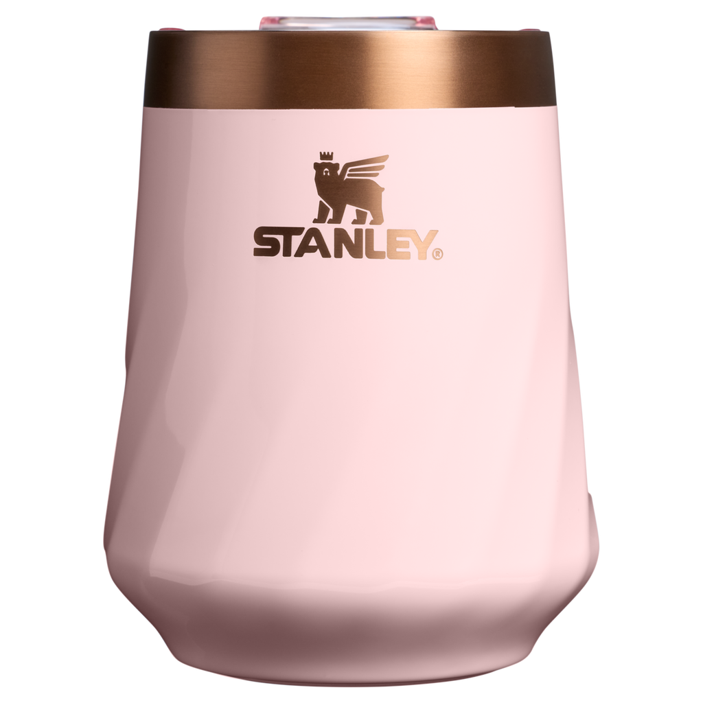 Elegant Stemless The Valentine’s Day Textured Reserve Wine Tumbler D233K - Shatterproof Flavor-Preserving Cocktail Tumbler with Lid - Pink Velvet Gloss