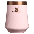 Elegant Stemless The Valentine’s Day Textured Reserve Wine Tumbler D233K - Shatterproof Flavor-Preserving Cocktail Tumbler with Lid - Pink Velvet Gloss