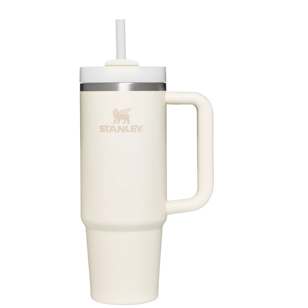 Double-Wall Vacuum The Quencher H2.0 Flowstate Tumbler | Stanley Create D331C - FlowState 3-Position Lid Insulated Travel Mug - Cream